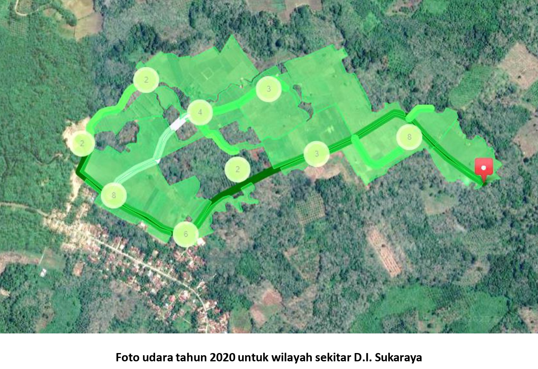 PROFIL DAERAH IRIGASI 2. Foto Tamnpak Udara Skaraya